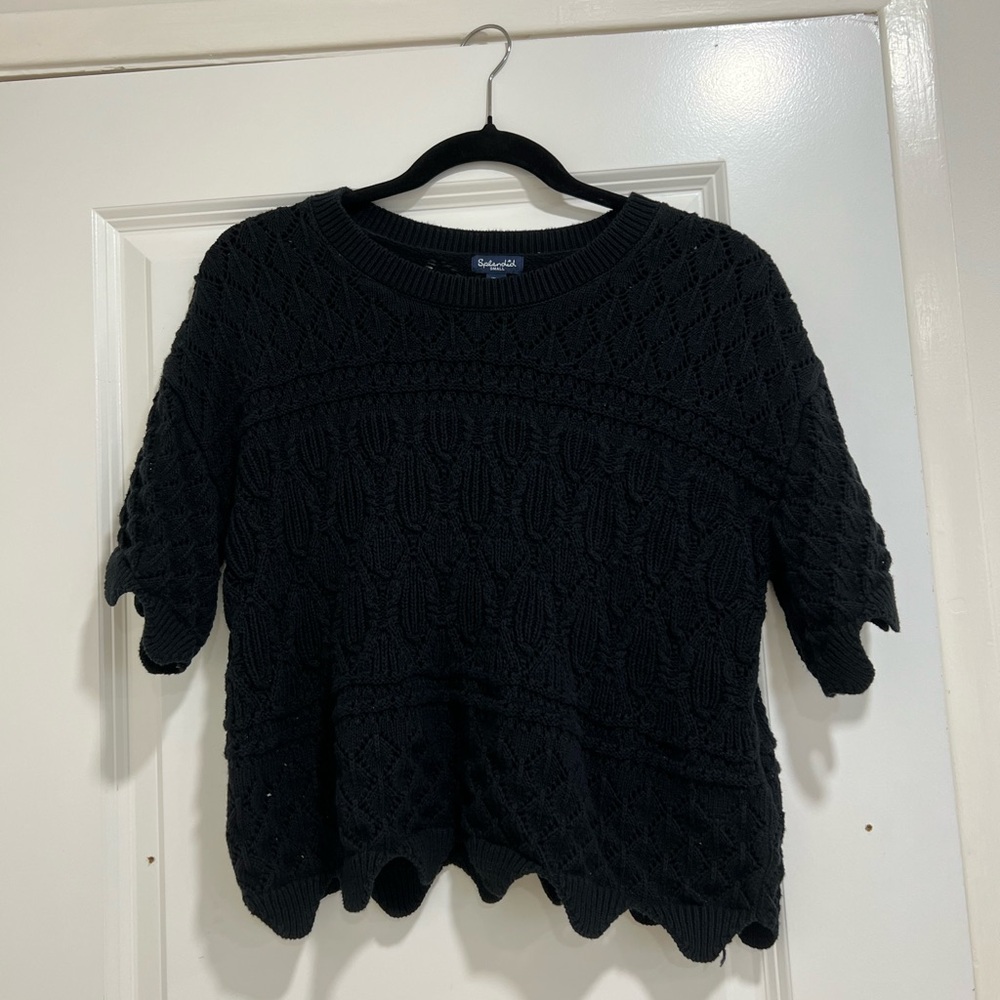 Splendid Knit Short Sleeve Sweater